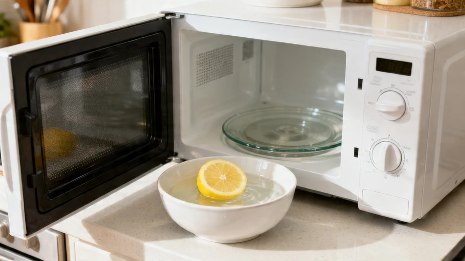 Lemon Power Makes Your Microwave Sparkle Clean