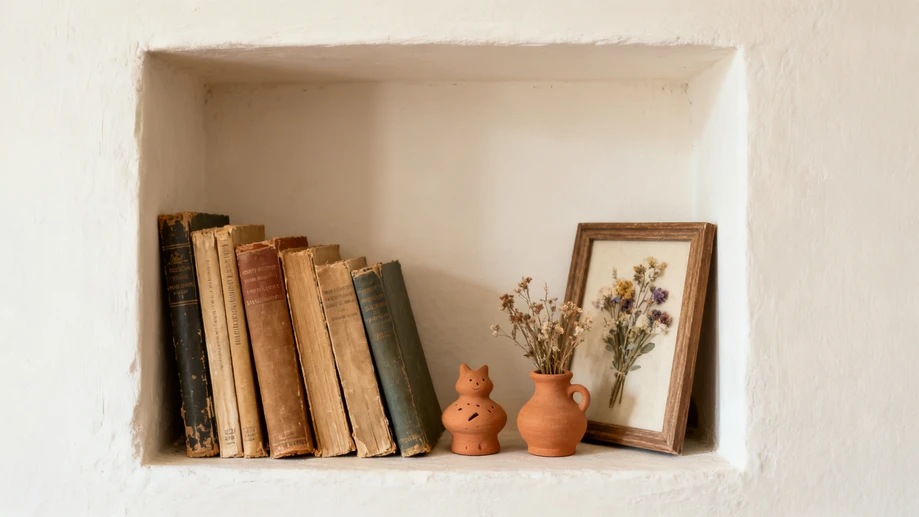 People Are Tucking Vintage Trinkets Into Empty Wall Niches And The Look Is Unbelievably Cozy
