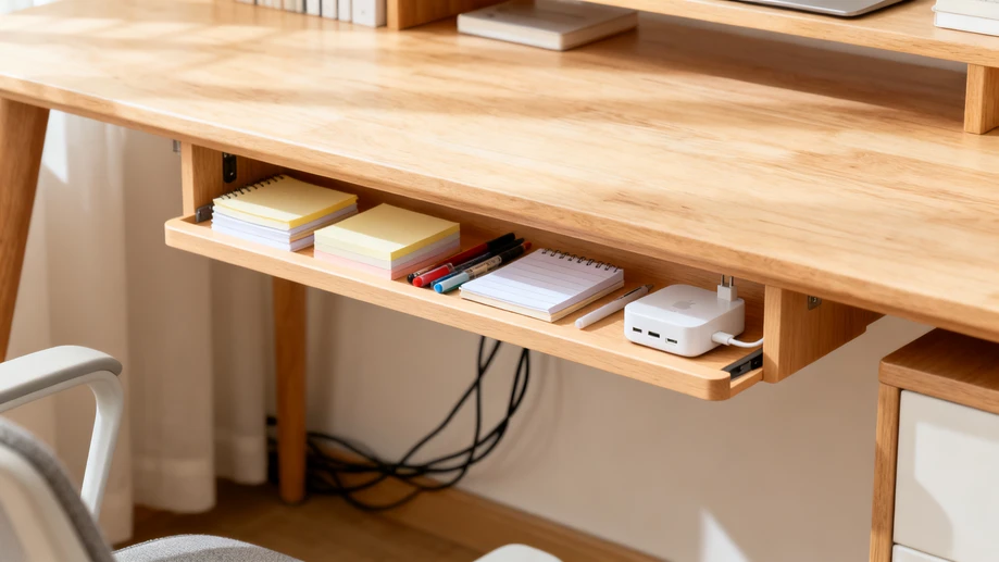 Small Under-Desk Shelf Hacks That Turn Messy Workspaces Into Cozy Functional Nooks